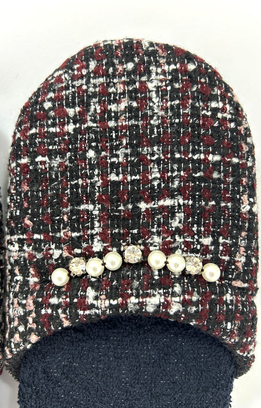 PANTOFOLA SPUGNA RICAMO A MANO